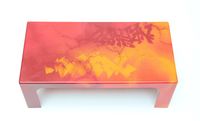 NEFAZ (Antoine MARIE) - Table basse en résine à décor d'un g… (photo 4)