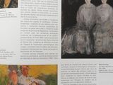 a book with pictures of people and paintings on it