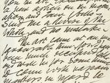 une lettre manuscrite du président des états-unis