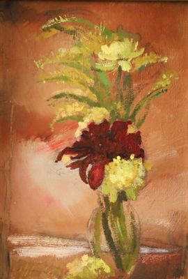 Maxime Pierre André VERDIER (1908-1987) "fleurs".