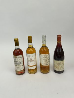 Lot de bouteilles de vins comprenant : - 4 bouteilles vins d…