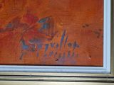 a picture of a painting on the wall of a room