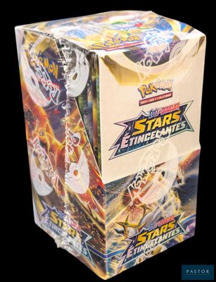 a close up of a box of pokemon trading card games