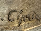 a close up of a sign on the side of a building