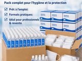 lot de 66 gels hydroalcooliques + 500 masques de protection