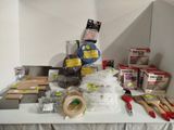 a table that has various items on it