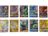 un lot de cartes Pokémon présentant différents motifs