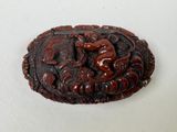 a picture of a wooden plaque with a horse on it
