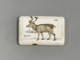 a picture of a picture of a moose on a tile