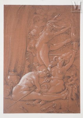 BALDUNG Hans (c.1485-1545) La procession de sorcière, 1922
