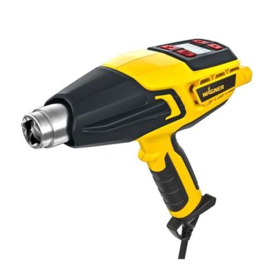 une perceuse électrique jaune et noire est représentée sur un fond blanc