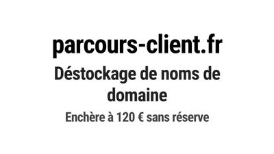 Nom de domaine parcours-client.
