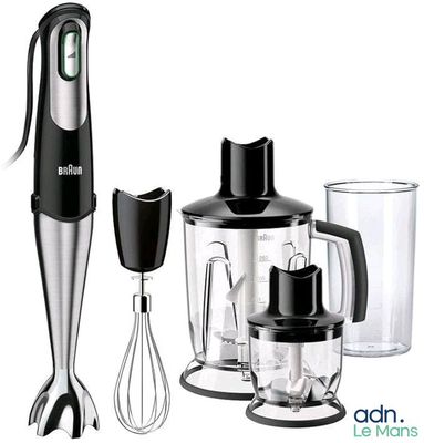 Mixeur en acier inoxydable pour cocktail BRAUN - MQ745 - Ret…