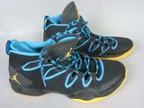 Chaussures de basket Nike Air Jordan Retro, taille 45, noir, bleu et jaune