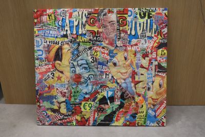 Vincent RICHEUX (1974) "Composition contemporaine" collage d…