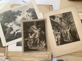 a lot of old books that are on a table