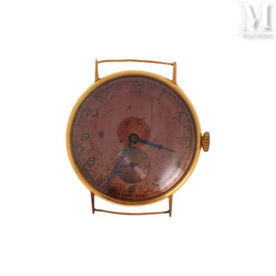 a clock that is on a stand on a white background