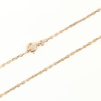 Chaîne de bébé en or maille gourmette. - Photo 1