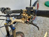 a close up of a bike handle on a bike