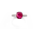 a ruby and diamond ring