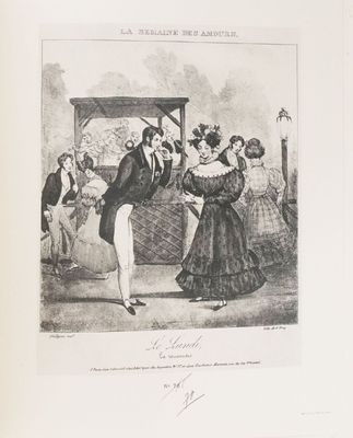 un dessin en noir et blanc représentant un homme et une femme en train de danser