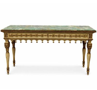 an image of a table with a marble top on a white background