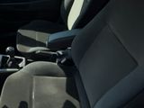 the interior of a car with black seats and black trims
