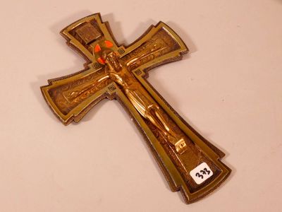 A. Darmont (XIX-XXe). Christ en bronze ciselé, époque Art-Dé…
