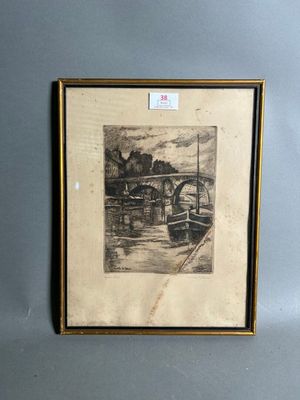 an image of a drawing of a boat on a body of water