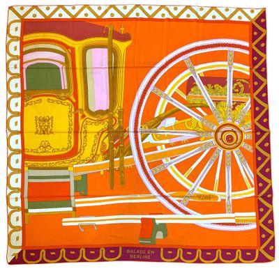 HERMES Paris Carré Géant/Châle en cachemire et soie titré « … - Photo 1