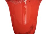 an image of a red vase on a white background