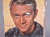 an old picture of a man in a leather jacket on a magazine cover