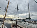 many sailboats that are docked in the water
