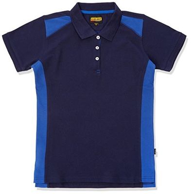 Le polo pour enfants présente un motif à blocs de couleurs contrastées.