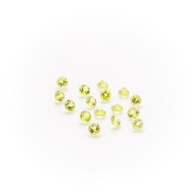 a group of yellow sapphires on a white background