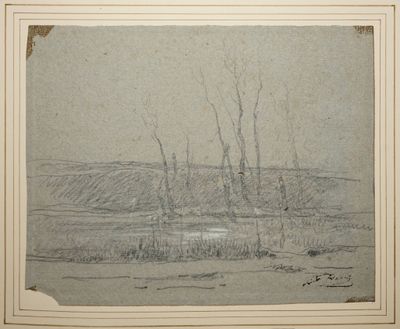 RAVIER François Auguste, 1814-1895, L'étang de Morestel - Pa…