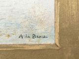 an image of a close up of a painting of a person on a surfboard