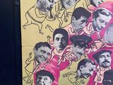 a picture of a poster with a bunch of people on it