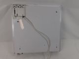 a white box with a white cord attached to it