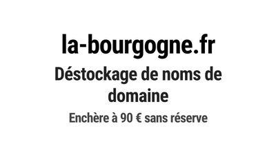 Nom de domaine la-bourgogne.fr.
