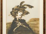 une image représentant un tableau d'un homme avec des plumes sur la tête