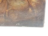 a painting of a man riding a horse on the beach