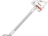 a close up of a handheld vacuum cleaner on a white background