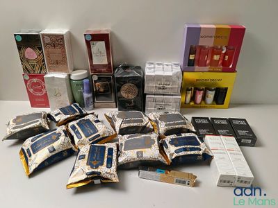 many different types of cosmetics and beauty products on the table