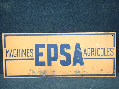 panneau jaune et bleu portant l'inscription « epssa »