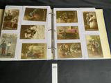 an open book with pictures of people on it