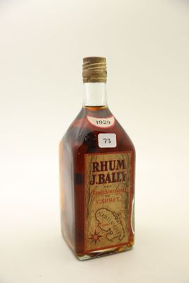 une photo d'une bouteille de rhum posée sur une table
