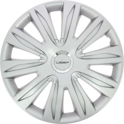 a white wheel cover with spokes and spokes on a white background