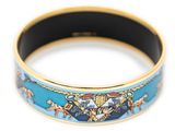 an image of a bracelet with a blue and gold design on it