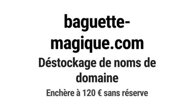 Nom de domaine baguette-magique.